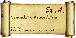 Szedmák Azucséna névjegykártya